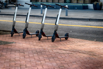 Public transportation electric scooters © experiencesnw