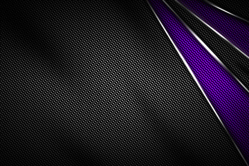 purple and black carbon fiber and chromium frame.
