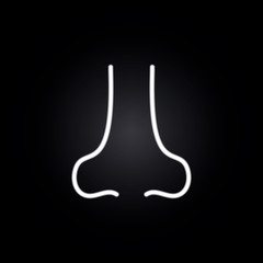 nose, plastic surgery neon icon. Elements of plastic surgery set. Simple icon for websites, web design, mobile app, info graphics