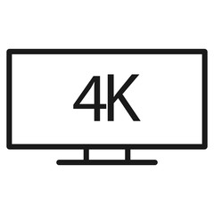 4K video - minimal line web icon. simple vector illustration. concept for infographic, website or app.