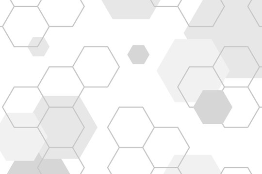 Gray hexagon pattern