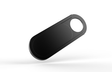 Blank Ultra Thin Webcam Cover for mock up and branding. 3d render illustration.