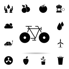 Obraz premium Bicycle, bike, transportation icon. Universal set of ecology for website design and development, app development