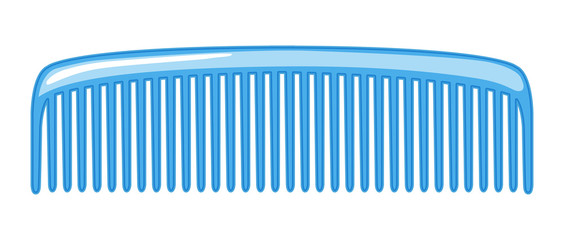 A comb on white background