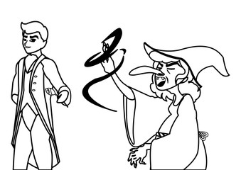 prince charming and witch of tales character