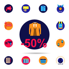 Discount, clothes, sale icon. Universal set of discount for website design and development, app development