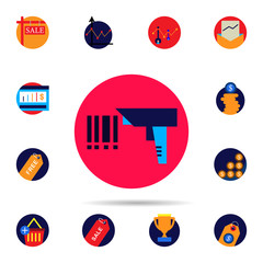 Discount, barcode, price icon. Universal set of discount for website design and development, app development