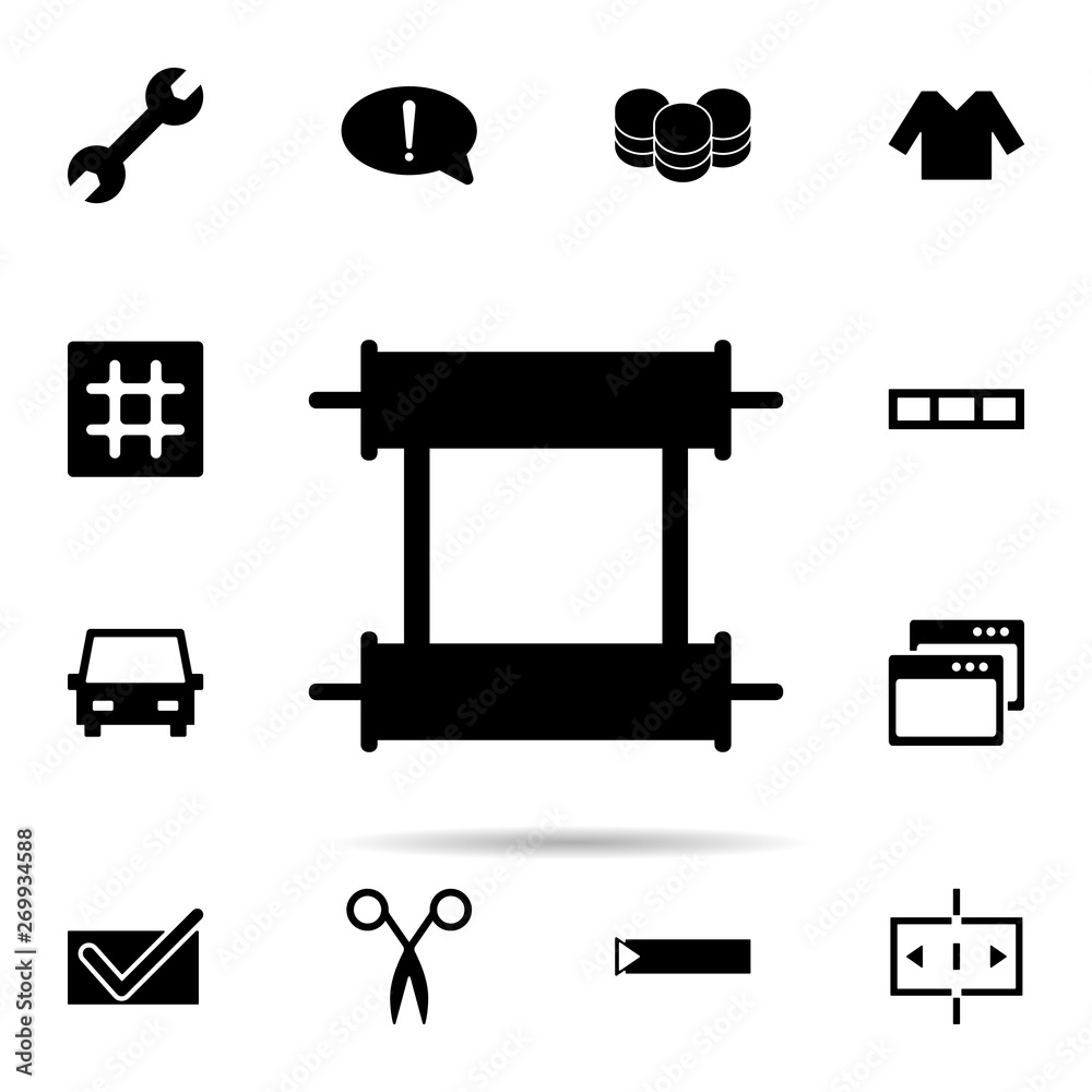 Poster scroll icon. universal set of web for website design and development, app development