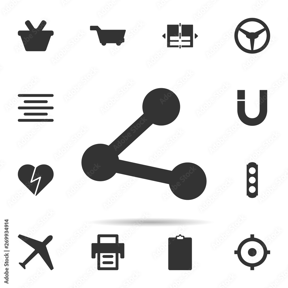 Poster share icon. universal set of web for website design and development, app development