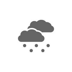 Hail, snowy, cloud icon. Element of weather sign icon