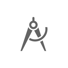 Calipers, measure, tool icon. Element of materia flat tools icon