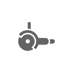 Angle, grinder, tool icon. Element of materia flat tools icon