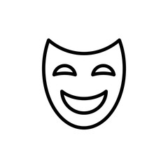 Theater mask icon vector