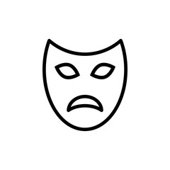 Theater mask icon vector