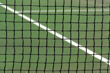 tennis net close-up as a sports background