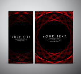 Abstract red shining pattern digital - Vector Background. Brochure business design. 