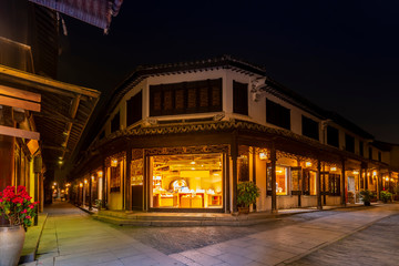 Fototapeta premium Residence in Zhouzhuang Ancient Town, Suzhou..