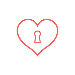 Love heart icon vector