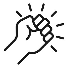 ceo founder - minimal line web icon. simple vector illustration. concept for infographic, website or app.