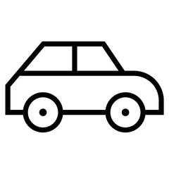 thin line sharp vector icon / car, vehicle, automobile,drive