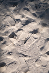 Footprints on the sand