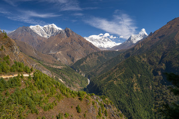 Himalayas mountain landscape in Everest region, Nepal