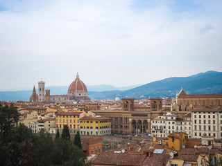 Fototapeta premium florence a romantic and popular city in Italy.