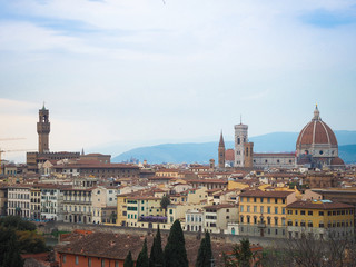 Fototapeta premium florence a romantic and popular city in Italy.