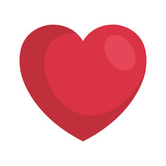 heart love social icon vector illustration