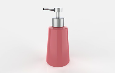 Gel, Foam Or Liquid Soap Dispenser Pump bottle . Ready For Your Design. Product Packing. 3d illustration