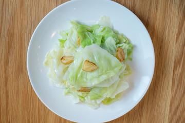Stir-fried Chinese Cabbage with garlic