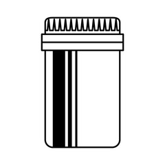 medical plastic bottle isolated icon