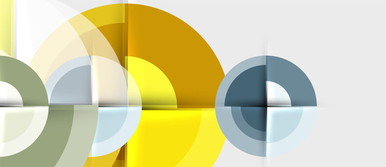 Obraz premium Geometric design abstract background - circles