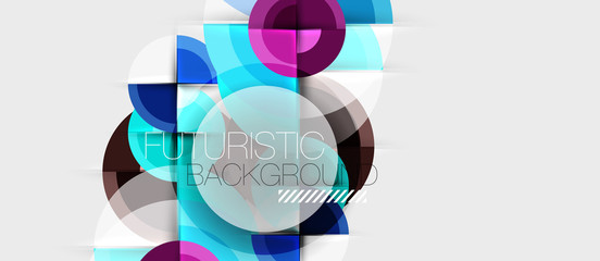 Obraz premium Geometric design abstract background - circles