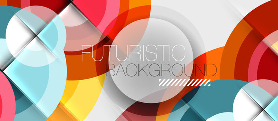 Obraz premium Circular geometrical design template