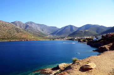 Fototapeta premium Beautiful seascape panorama Bali region,Crete island, Greece