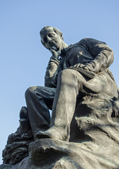Fototapeta na wymiar Byron Statue, Park Lane, London
