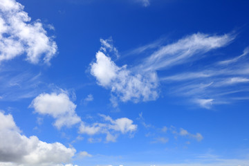Obraz premium 沖縄上空のさわやかな空