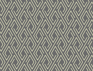 Abstract geometric pattern with stripes, lines. Seamless vector background. Grey ornament. Simple lattice graphic design