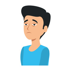 young and casual man character