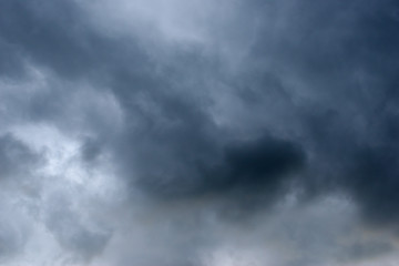 Fototapeta na wymiar Cover the sky with rain clouds.