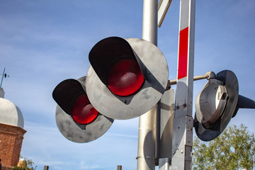 Railroad crossing safety equipment