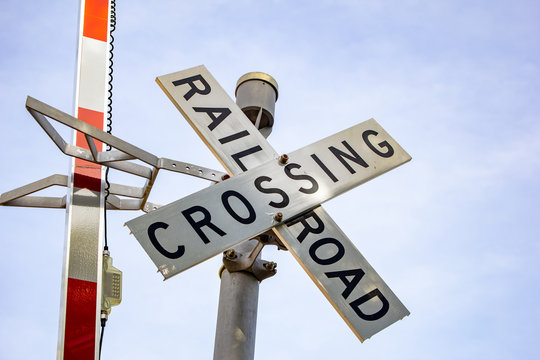 Railroad crossing safety equipment