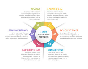Circle Infographics - Six Elements