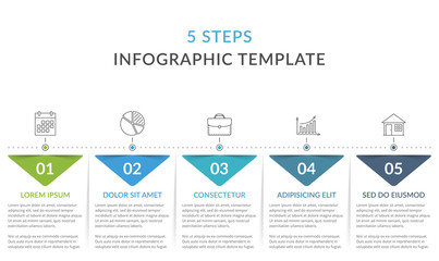 Infographic Template with 5 Steps