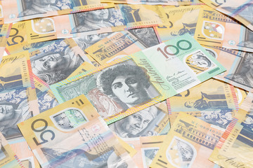 Fototapeta na wymiar Australian dollar notes