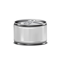 Blank Tin Can with isolated white background