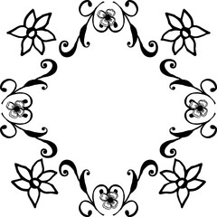 Vector illustration various style for wreath frame