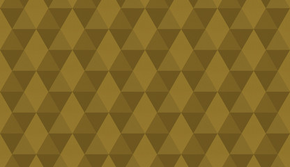 Gold geometric texture. Hexagonal elements. High quality seamless 3d illustration. Empty background.