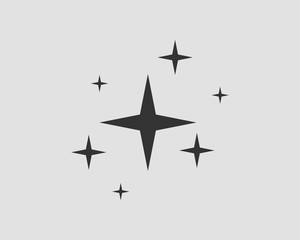 Galaxy stars vector icon. Design element.